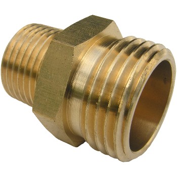 Larsen 15-1711 Male Hose to Pipe Adapter ~ 3/4" MHT x 1/2" MPT