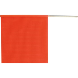 S-Line  49893-13 Fluorescent Orange Safety Flag on a Dowel  ~ 18" x 18"